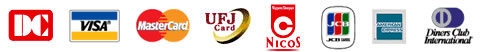 利用可能カード：DC,VISA,MasterCard,UFJ,Nicos,JCB,AMERICAN EXPRESS,Diners Club